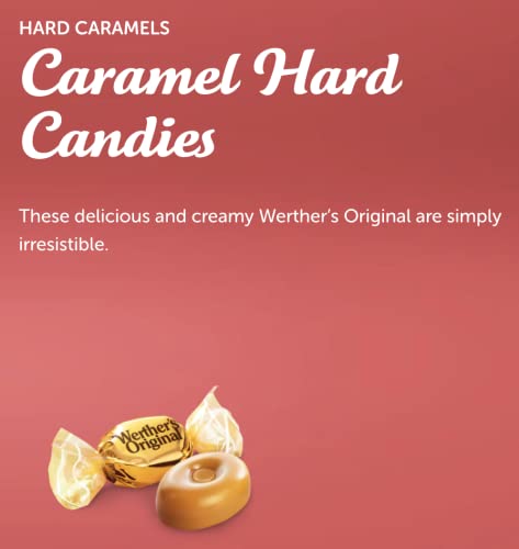 Werthers Original Hard Caramel Candy 30oz (2pk) Individually Wrapped w/CC Sweets & Snacks Bag Clip - Image 2