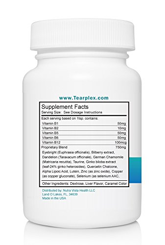 tearplex Tear Stain Supplement for Dogs and Cats, 1 Rated Natural Tear Stain Product - Made in The USA, 100% Tylosin Free, Veterinarian Trusted - Beef Flavored - Image 4