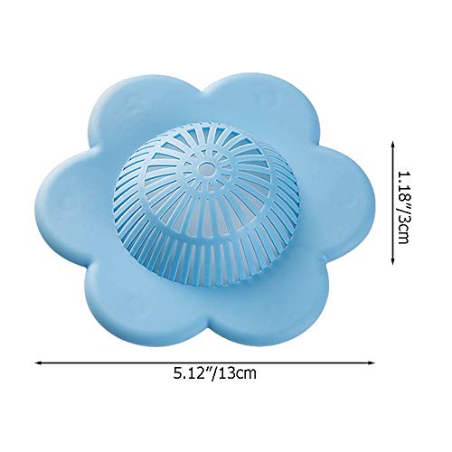 Umbworld Hair Catcher Silicone Hair Stopper Shower Drain Covers, Bathtub and Shower Drain Protectors with Suction Cups Suit for Bathroom Bathtub and Kitchen 4 Pack - Image 5