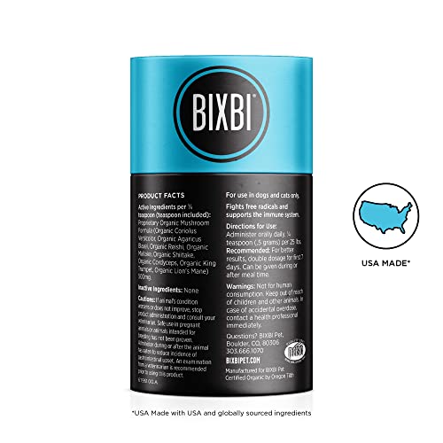 BIXBI dog vitamins supplements Immune Support Daily Cat Supplement, Powder Supplement, 2 Month Supply US - Image 5