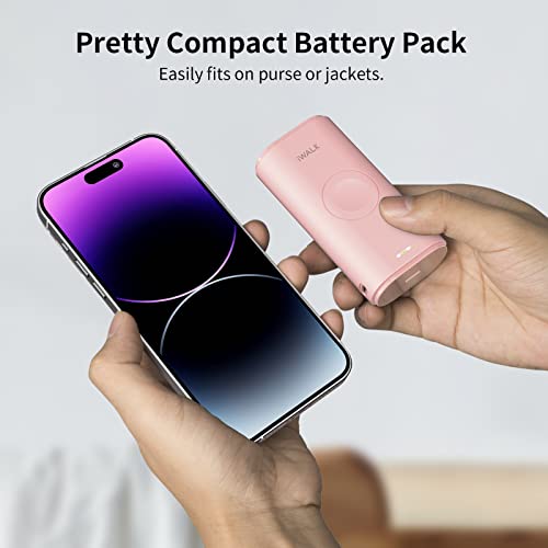 iWALK Portable Apple Watch Charger, 9000mAh Power Bank with Built in Cable, Phone Charger, Compatible with Apple Watch Series 7/6/Se/5/4/3/2, iPhone14/13/12/12 Pro Max/ 11/6s - Image 3