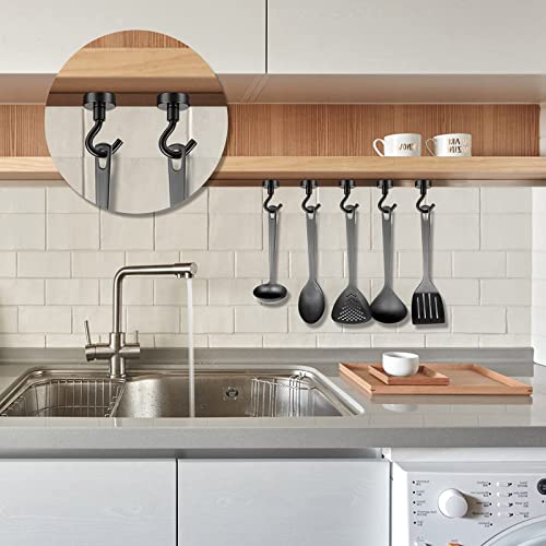 DIYMAG Black Magnetic Utility Hooks, 25Lbs Heavy Duty Rare Earth Neodymium Magnet Hooks with Nickel Coating for Kitchen, Cruise, Classroom, Workplace, Office and Garage etc, Pack of 3 - Image 4