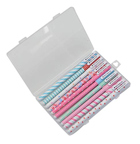 Fluent Writting Pen, 10 Pcs 0.38 mm 10 Color Black Ink Rolling Ball Cute Gel Ink Pen for Student and School Office Supplies (A) - Image 8