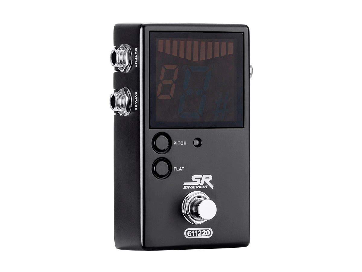 Monoprice Chromatic Pedal Tuner - Black, Normal & True-Bypass Outputs, Easy to Tune Your Bass & Guitars - Stage Right Series - Image 5