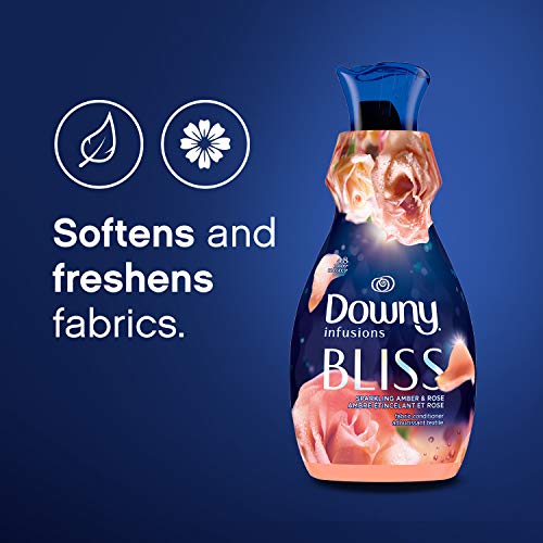Downy Infusions Liquid Fabric Softener, Bliss, Sparkling Amber & Rose, 32 fl oz - Image 5