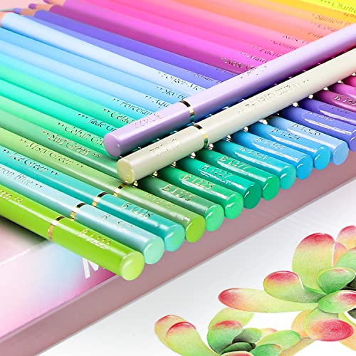 NA Professional coloring pencils for Adult Coloring Books,Macaron 50 Colored Pencils Set,Art pencils for Artists Drawing, Sketching - Image 4