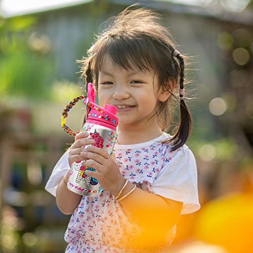 7July Decorate Your Own Water Bottle Kits for Girls Age 4-6-8-10,Unicorn Gem Diamond Painting Crafts,Fun Arts and Crafts Gifts Toys for Girls Birthday Christmas - Image 3