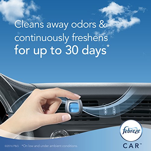 Febreze Car Vent Clips Linen and Sky Air Freshener, 0.04 Pound - Image 3
