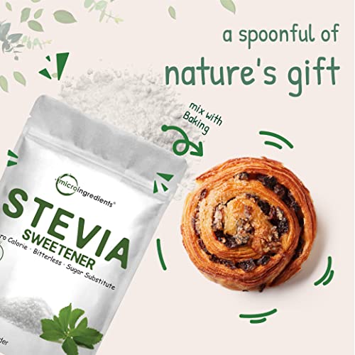 Stevia Sweetener Powder with Plant-based Erythritol, 4 Pounds ( 64 Ounces) | Keto, 0 Calorie, Low Carb, 4:1 Sugar Substitute, Natural Sweetener, Bitterless, Reb-A Stevia Leaf Extract, Non-GMO, Vegan - Image 2