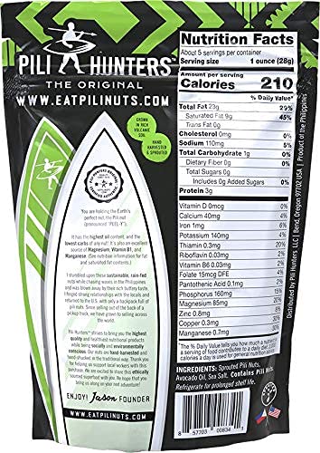Pili Hunters - Wild Sprouted Pili Nuts, Traditional Fried Avocado Oil (5 oz Bag) Keto/Paleo/Vegan Snacks, Low Carb Energy, Gluten Free, Superfood, The Original As Seen on TV - Image 6