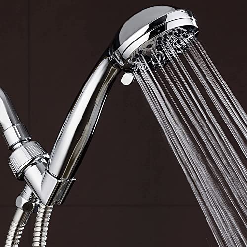 AquaDance High Pressure 6-Setting 3.5" Chrome Face Handheld Shower with Hose for the Ultimate Shower Experience! Officially Independently Tested to Meet Strict US Quality & Performance Standards! - Image 9
