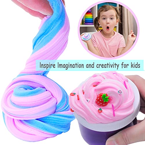 Butter Slime Kit Two-Toned 11 Packed Fidget Toy, Educational Slime Toys, Birthday Gifts Prize Party Favors for Girl Boys Kids 6 7 8 9 10 11 12 - Image 5